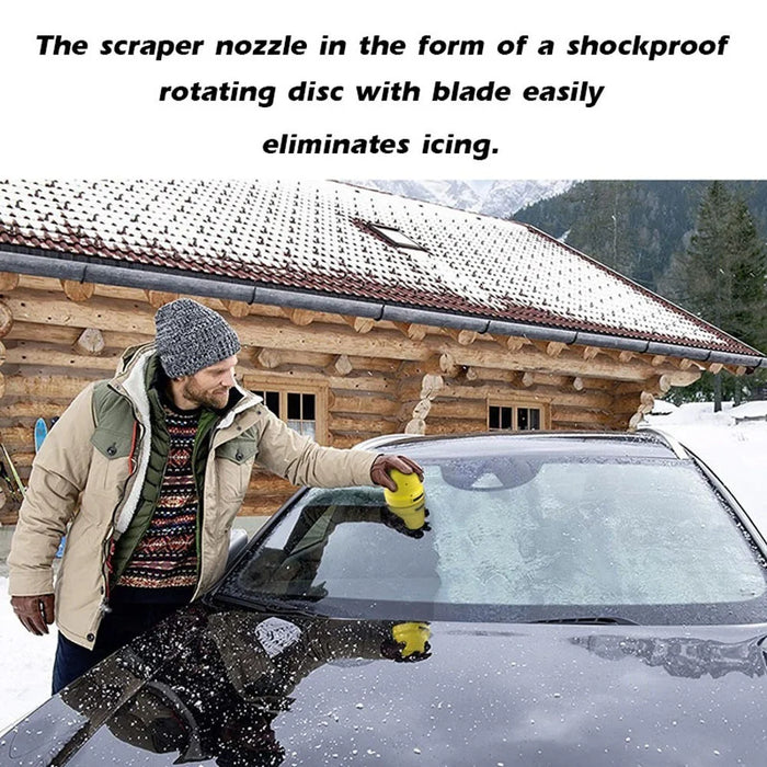 Snow Remover Hand Held Electric Snow Remover Automatic Snow Scraper Electric Ice Scraper - Grey - 3