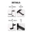 Adjustable Earphone Stand Clip-edge Headphone Holder Bracket Metal Clamp Hook Desktop Mount Headset Hanger - Black - 6