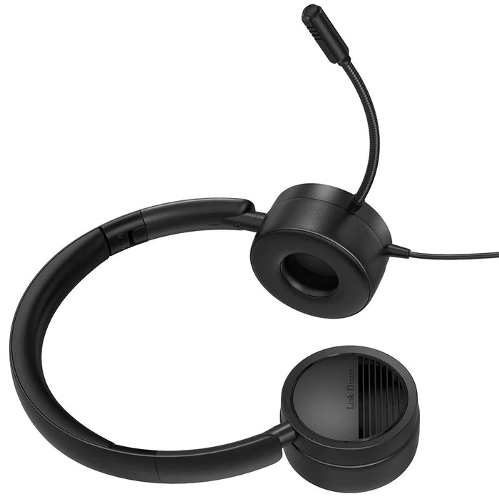 NEW BEE H360 Telephone Headset On Ear 3.5mm / USB Wired Noise Cancelling Microphone with Mic for Computer PC Laptop Stereo - 6