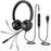 NEW BEE H360 Telephone Headset On Ear 3.5mm / USB Wired Noise Cancelling Microphone with Mic for Computer PC Laptop Stereo - 7