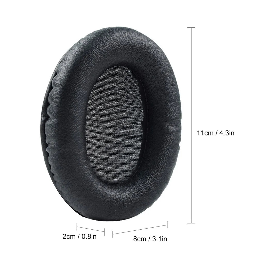 1 Pair Durable Breathable Black Foam Ear Pads Headset Replacement Cushion for Kingston Cloud Flight / Stinger - 2