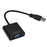 USB3.0 To VGA Adapter USB to VGA External Video Card VGA Converter - Black - 5