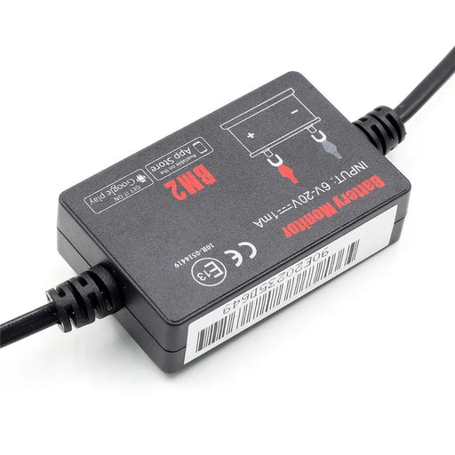 BT4.0 6~20V Input Voltage Battery Monitor Automobile Battery Monitor Tool Connect Smartphone APP for 12 V Vehicle Battery - 2