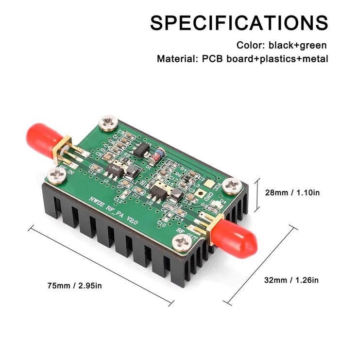 2MHz-700MHZ 3W RF Power Amplifier Board Broadband for HF VHF UHF FM Transmitter Radio - 3