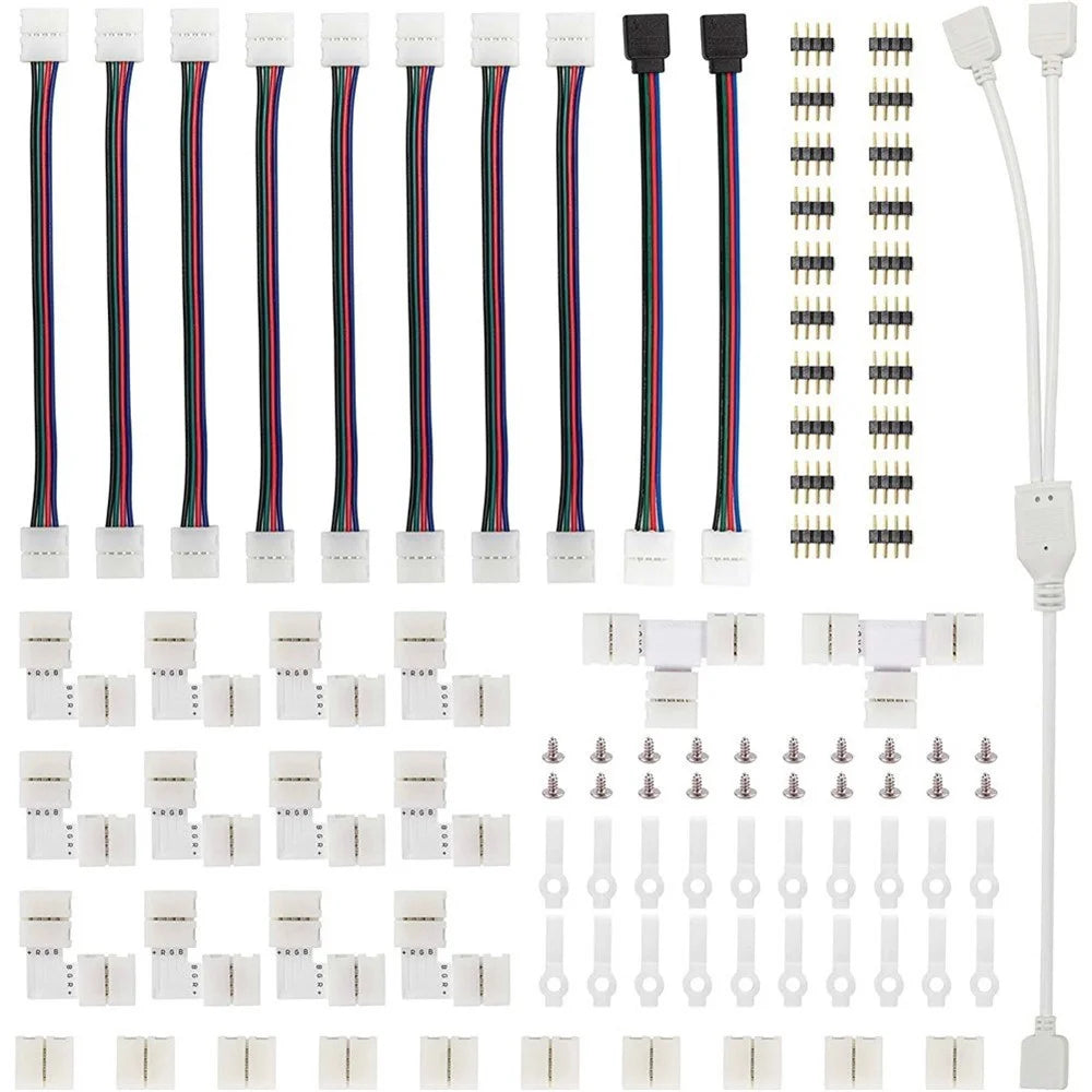 95pcs 5050 RGB LED Light Wire Strip Connection Connector Terminal-Splice Kit Accessory Tool - 1