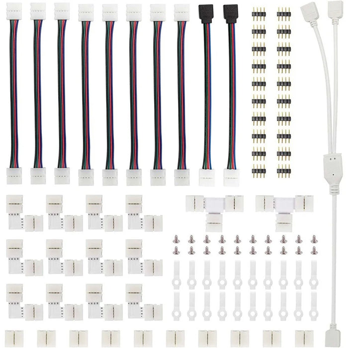 95pcs 5050 RGB LED Light Wire Strip Connection Connector Terminal-Splice Kit Accessory Tool - 1