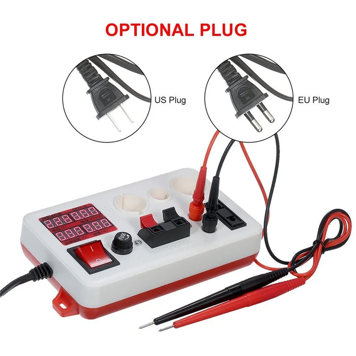 LED Power Lamp Tester Box Test Clamp Electric Power Meter for Bulb Lamp Electric Parameter Measurement - EU Plug - 4