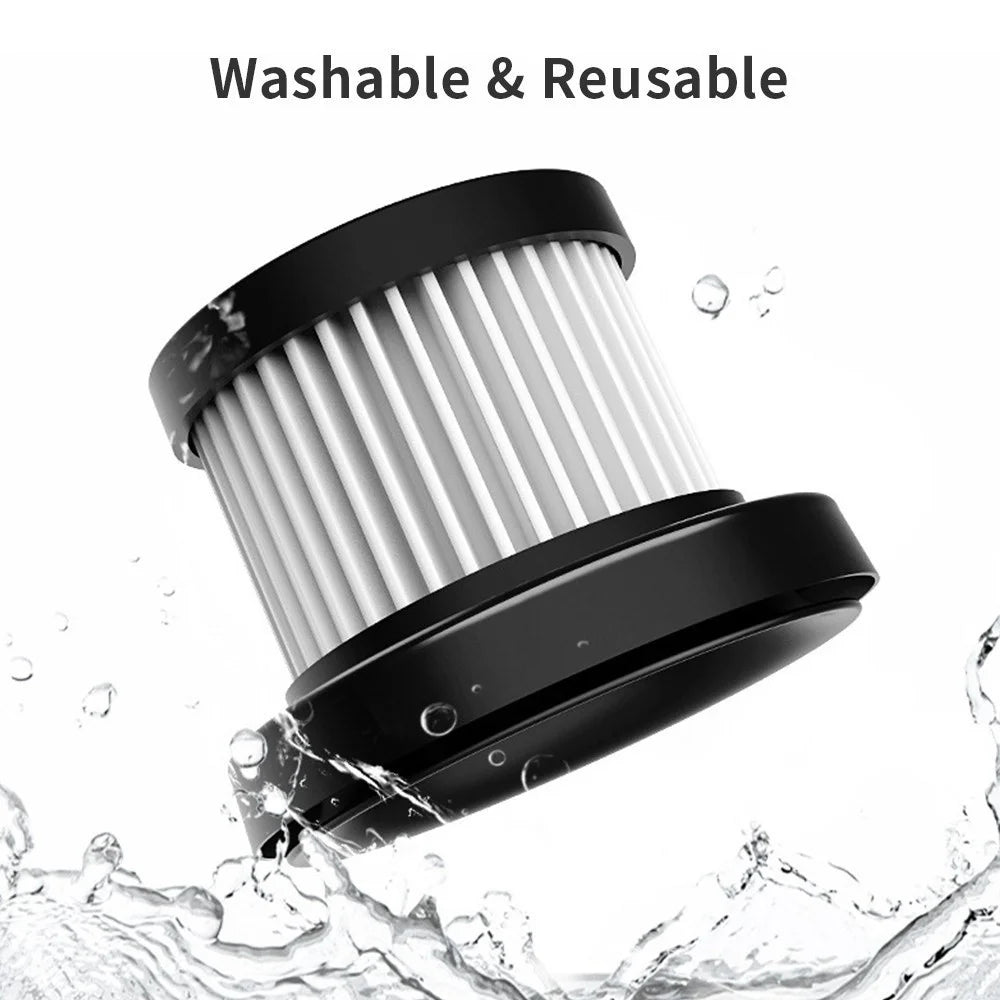 Car Vacuum Cleaner 6000Pa  High Power Handheld Vacuum Cordless Portable Mini Vacuum Cleaner for Car/Home/Pet Hair - Cordless/Black - 6