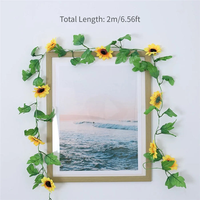 6.56ft 20LEDs Fairy String Lights Flower Shaped Decor Hanging Lights Waterproof Garden Patio Lighting for Wedding Party Christmas Halloween - 5