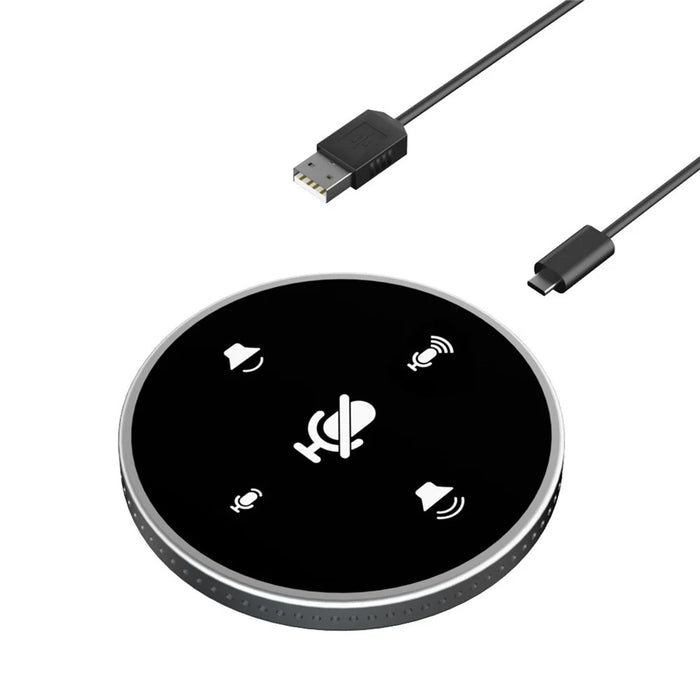 Y02 Desktop Conference Built-in Condenser Mic Speaker USB 360° Microphone with Mute Function - 1