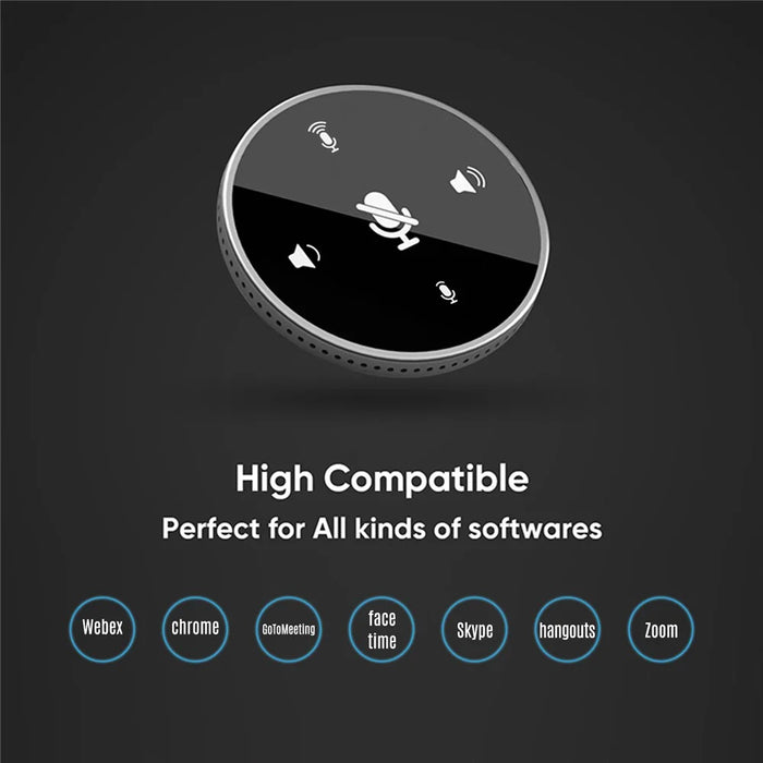 Y02 Desktop Conference Built-in Condenser Mic Speaker USB 360° Microphone with Mute Function - 4