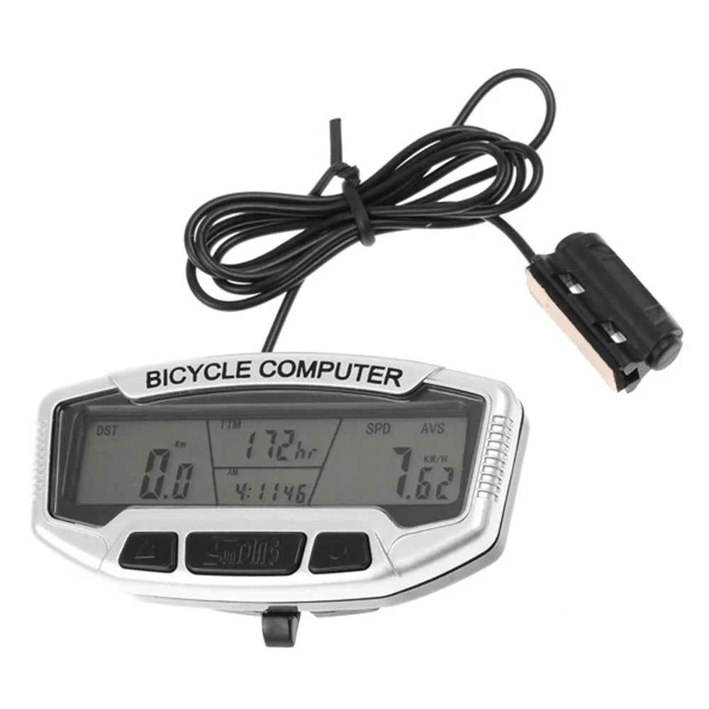 Waterproof Bike Digital LCD Computer Odometer Auto Backlight 27 Functions Bicycle Speedometer Velometer - 1