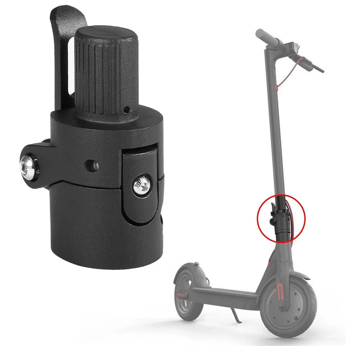For Xiaomi M365/Pro Electric Scooter Metal Foldable Solid Pole Base Replacement Accessory - Black - 5