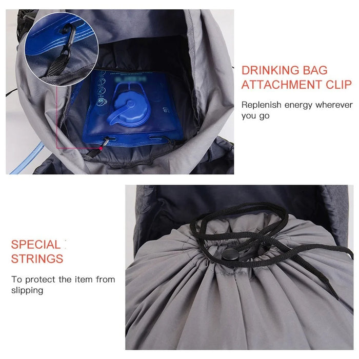 WEIKANI For Camping  Jogging Outdoor Ultralight Waterproof Large Capacity Backpack Bag - Blue - 6