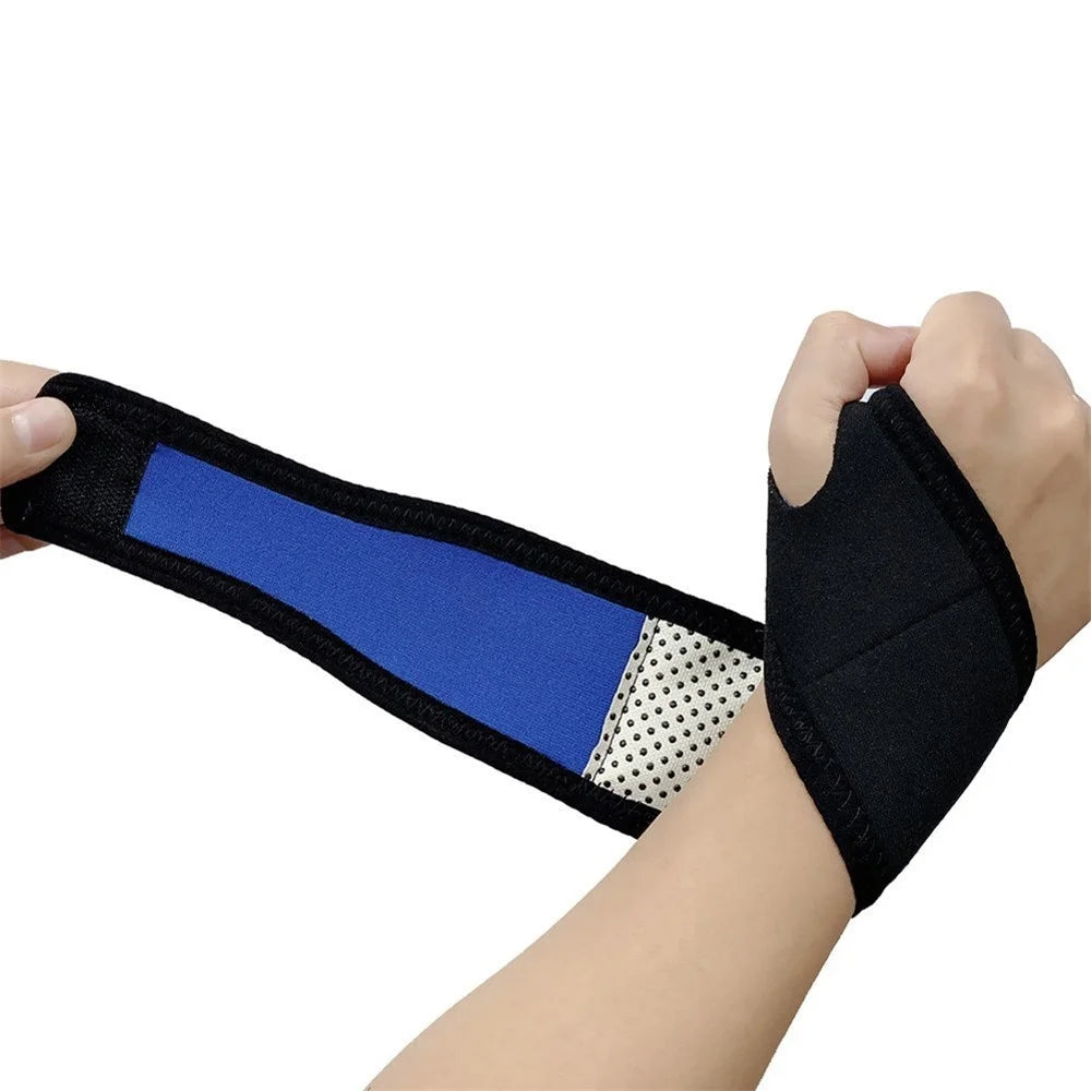Wrist Wrap Sports Compression Bracer Palm Protection Strap Self-Heating Wrist Support Wristband - 1