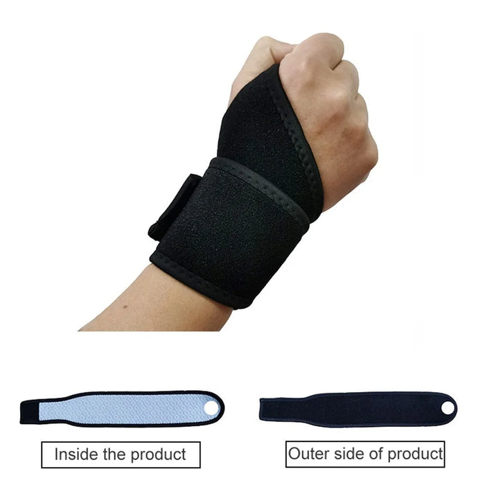 Wrist Wrap Sports Compression Bracer Palm Protection Strap Self-Heating Wrist Support Wristband - 2