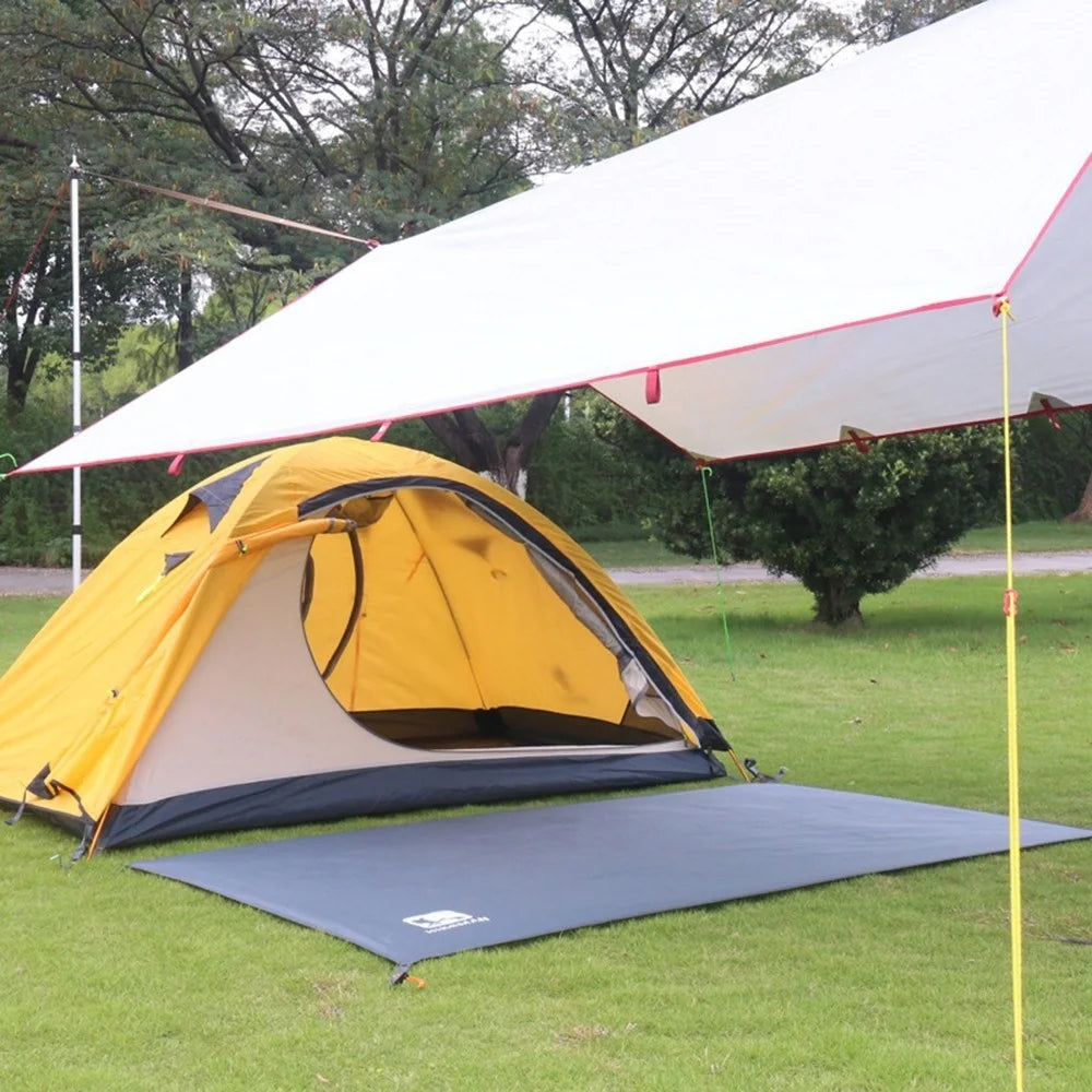 HIKEMAN Tarp Cover PU 2000 Waterproof Tent Footprint Tent Rain Fly Picnic Mat Survival Shelter Sunshade for Camping Hiking Outdoor Activities - Size: L - 5