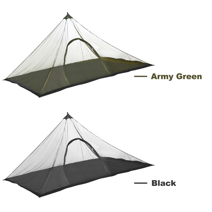 Outdoor Sports Mesh Tent Backpacking Hiking Camping Tent with Carrying Bag - Black - 5