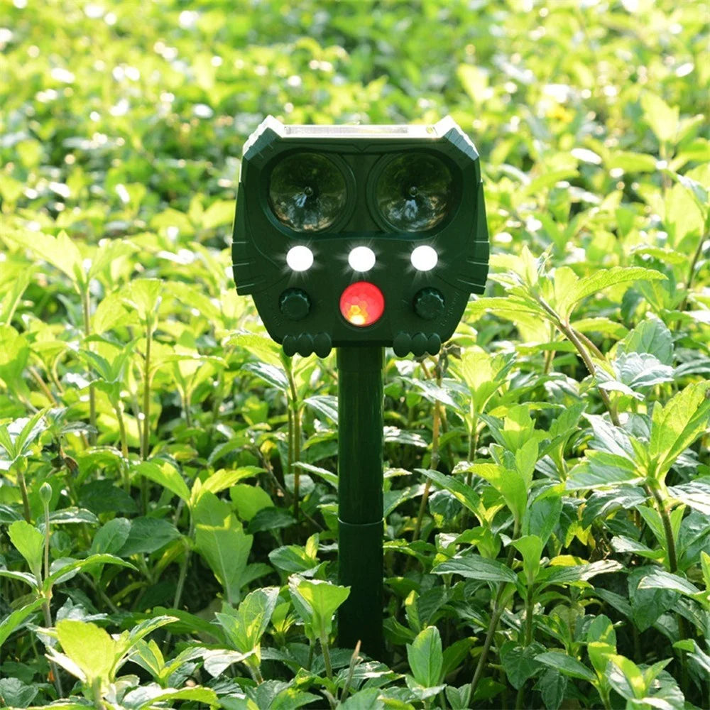 USB Outdoor Waterproof Animal Driving Device Mouse Expeller Solar Energy Repeller Frighten Animal Machine - 3