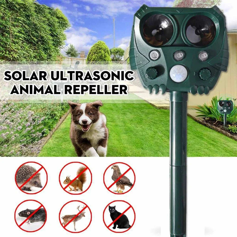 USB Outdoor Waterproof Animal Driving Device Mouse Expeller Solar Energy Repeller Frighten Animal Machine - 4