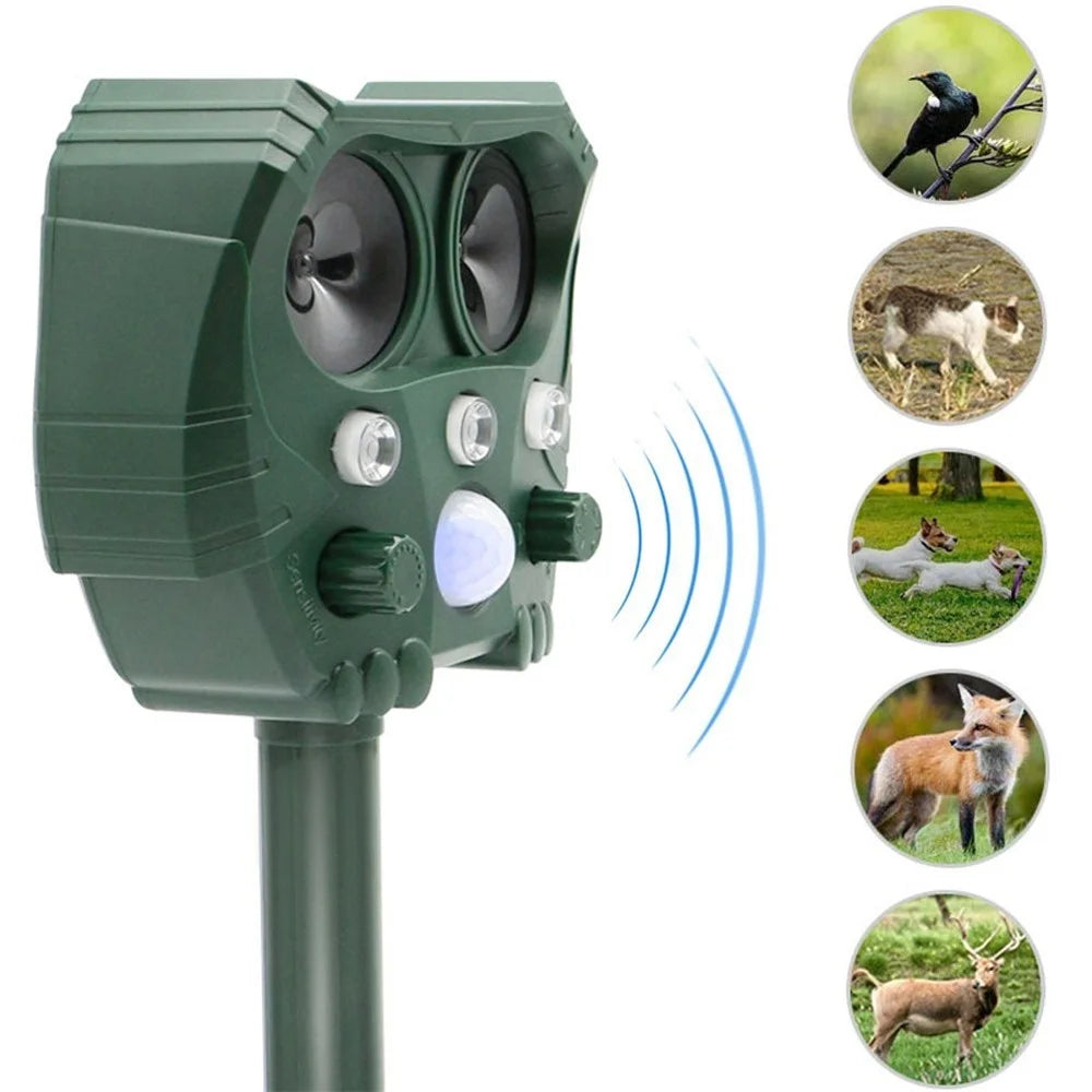 USB Outdoor Waterproof Animal Driving Device Mouse Expeller Solar Energy Repeller Frighten Animal Machine - 5