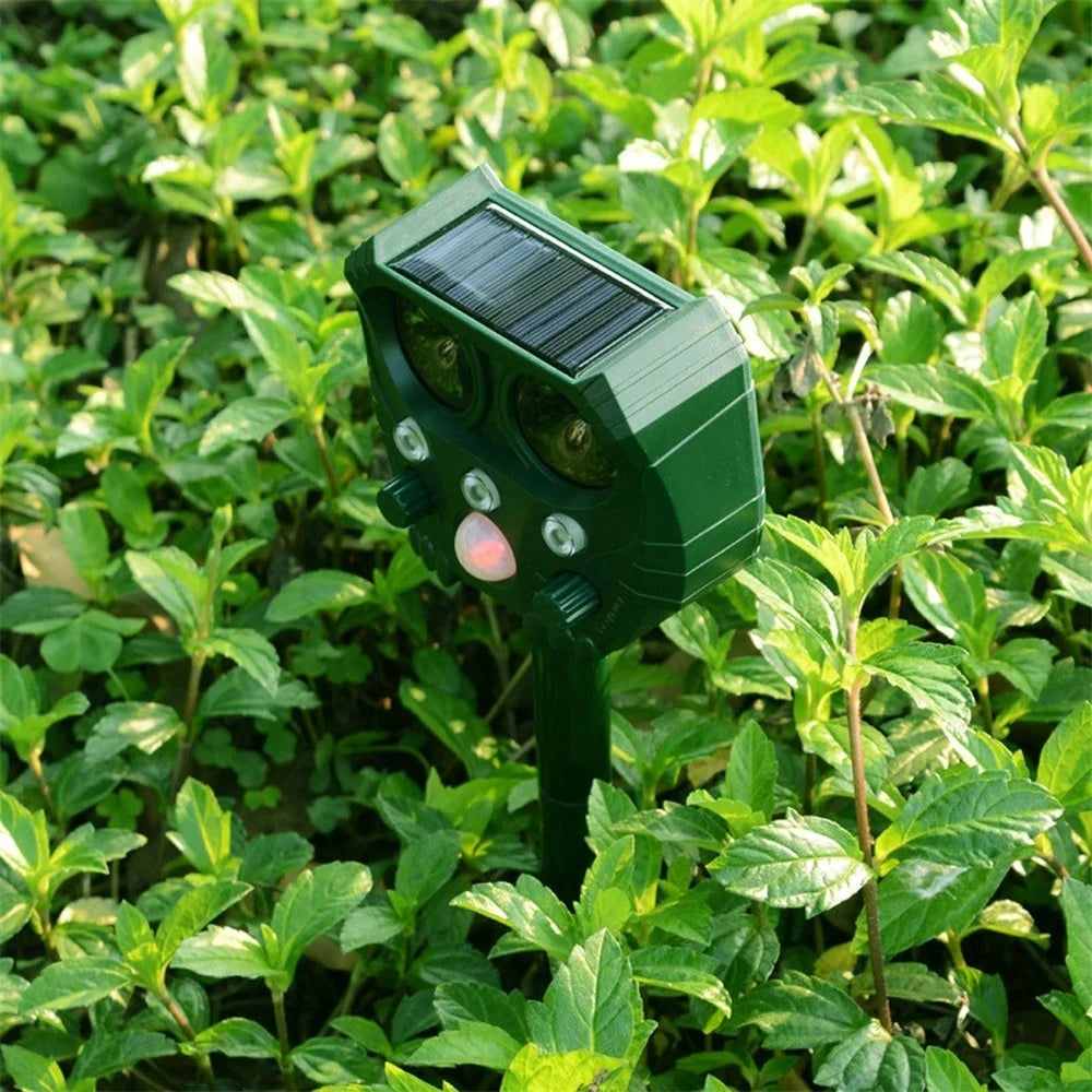USB Outdoor Waterproof Animal Driving Device Mouse Expeller Solar Energy Repeller Frighten Animal Machine - 6