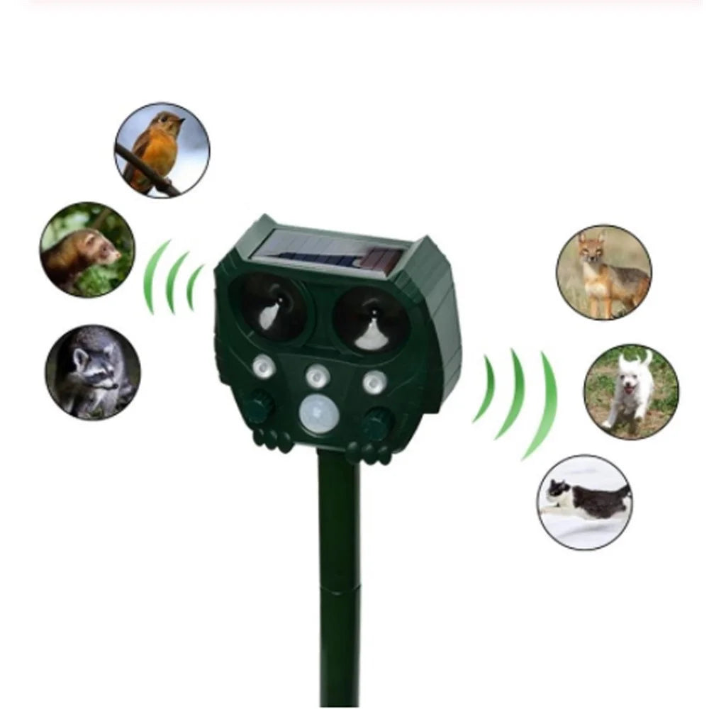 USB Outdoor Waterproof Animal Driving Device Mouse Expeller Solar Energy Repeller Frighten Animal Machine - 7