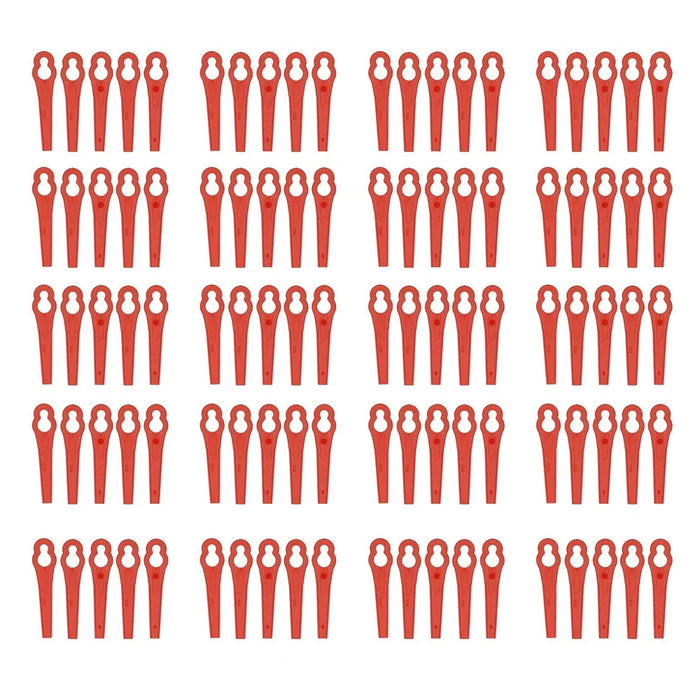 100 Pcs/Pack 83mm Plastic Durable Cutter Cutting Accessories for Strimmers Lawn Mower Grass Trimmer Gardening Tool Replacement - 1