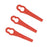 100 Pcs/Pack 83mm Plastic Durable Cutter Cutting Accessories for Strimmers Lawn Mower Grass Trimmer Gardening Tool Replacement - 5