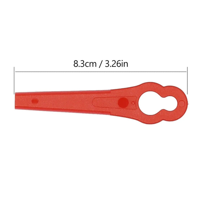 100 Pcs/Pack 83mm Plastic Durable Cutter Cutting Accessories for Strimmers Lawn Mower Grass Trimmer Gardening Tool Replacement - 6