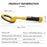 Handheld 2-in-1 Underwater Pulse Dive Metal Detector Underwater Detector Pinpointer Lost Alarm Function Portable Detector IP68 Waterproof Grade Audio Vibrations LED Alerts with Dive Mode - 7