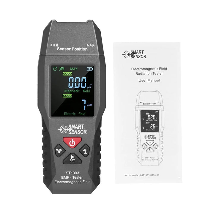 SMART SENSOR ST1393 EMF Meter Electromagnetic Field EMF Detector Handheld Mini Digital LCD Radiation Tester - 2