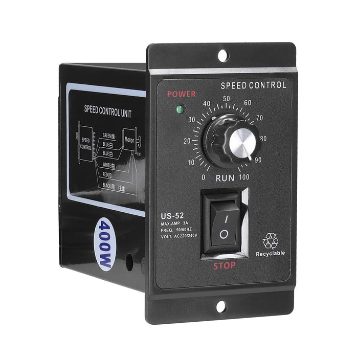 High Accuracy Anti-slip Rotation Knob Design Alternating Current Single-phase Asynchronous Motor Electronic Stepless Speed Regulation Speeds Controller - 1