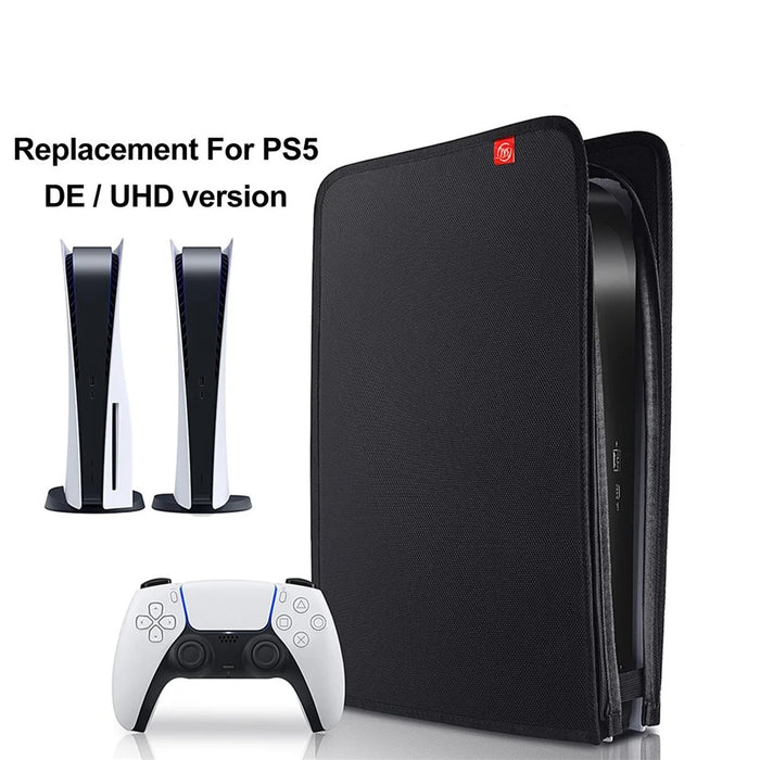 JYS Waterproof Soft Dust Cover Hollow Design Standing Position Replacement for PS5 Console Optical Drive Version Digital Version - 4