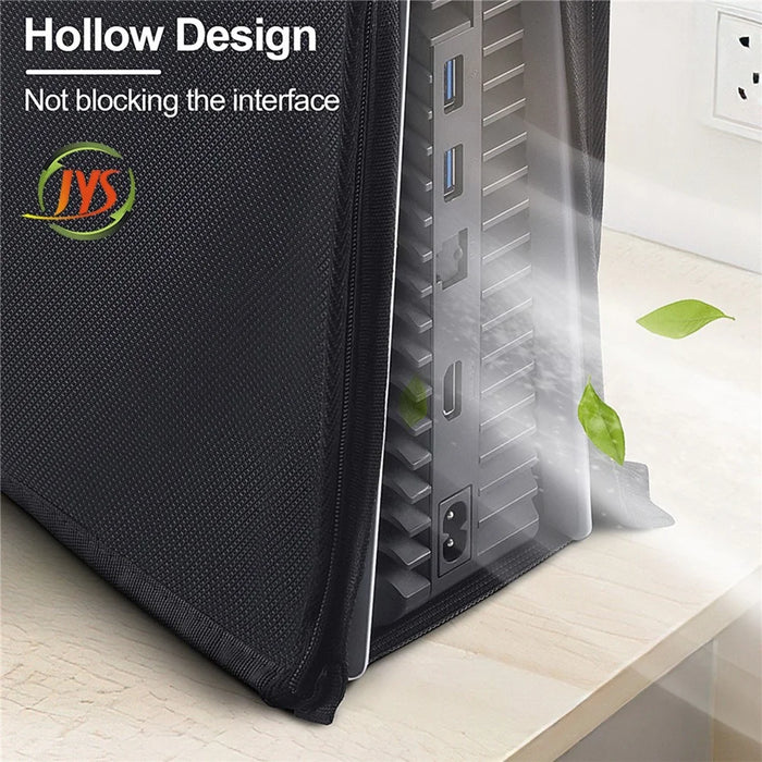 JYS Waterproof Soft Dust Cover Hollow Design Standing Position Replacement for PS5 Console Optical Drive Version Digital Version - 5