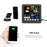 Touch LCD Screen Wireless Weather Station Alarm Clock Home Thermometer Hygrometer with USB Charging Function - Black - 3