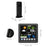 Touch LCD Screen Wireless Weather Station Alarm Clock Home Thermometer Hygrometer with USB Charging Function - Black - 5