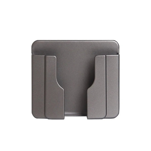 Wall-Mount Self-Adhesive Remote Control Mobile Phone Storage Box Beside Bed Storage Rack Organizer - Grey - 1