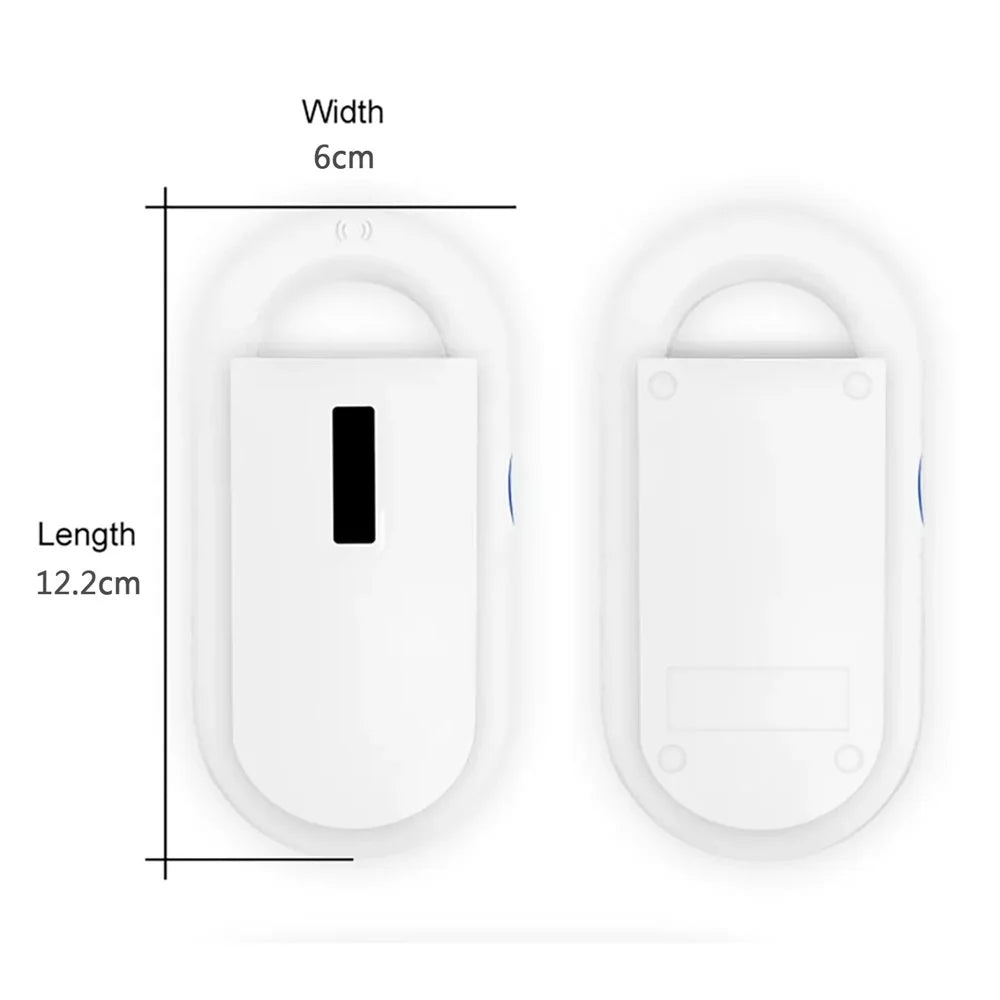 Pet Microchip Scanner Animal Handheld Reader Pet ID Scanner Pet Tag Scanner 134.2KHz 125KHz FDX-B (ISO 11784/11785) ID64 Reader - White - 5