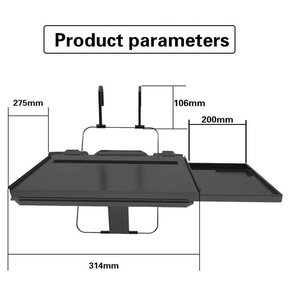 Universal Car Steering Wheel Seat Tray Steering Wheel Desk Food Tray Table for Writing Eating Computer Snack - 4