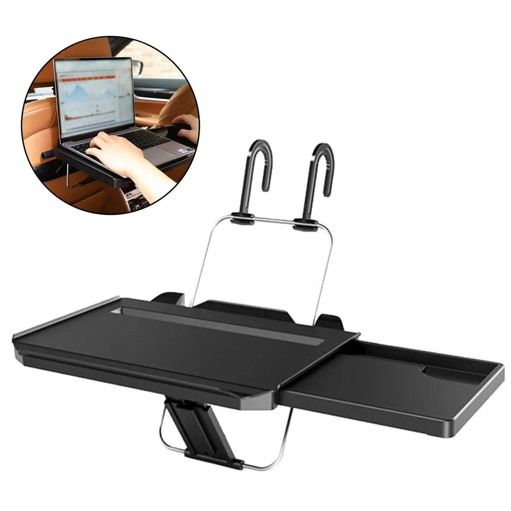 Universal Car Steering Wheel Seat Tray Steering Wheel Desk Food Tray Table for Writing Eating Computer Snack - 6