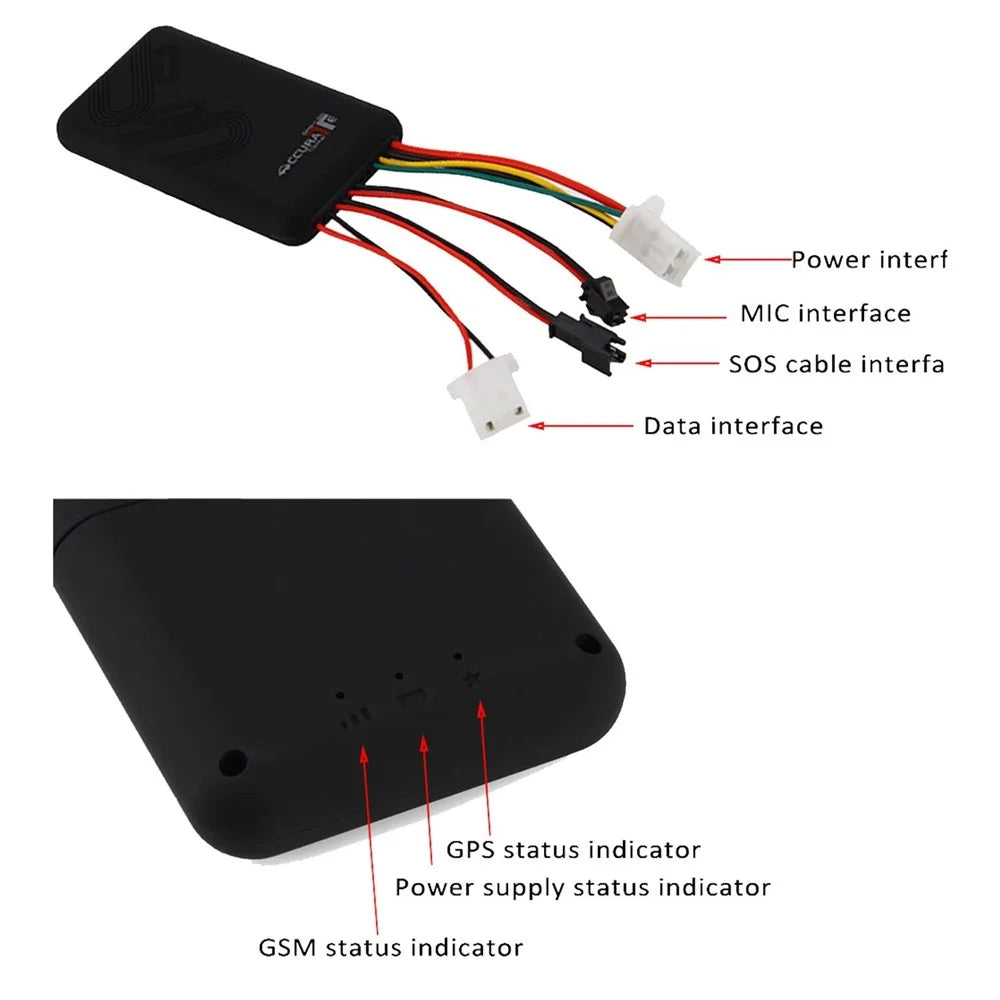 GPS Tracker for Auto Real Time GPS GSM GPRS SMS Tracker Motorcycle Car Bike Antitheft GPS Tracking Device with Alarm System - 5