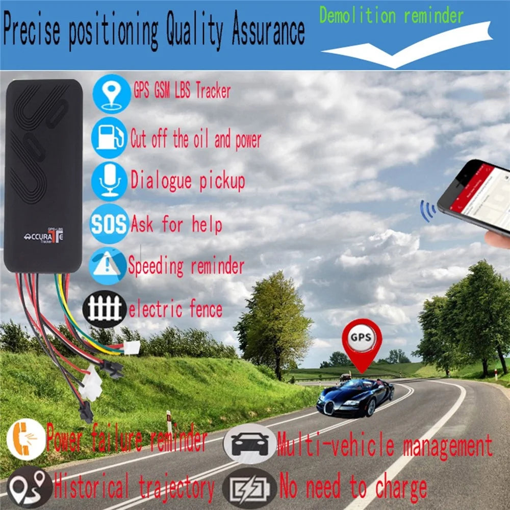 GPS Tracker for Auto Real Time GPS GSM GPRS SMS Tracker Motorcycle Car Bike Antitheft GPS Tracking Device with Alarm System - 6