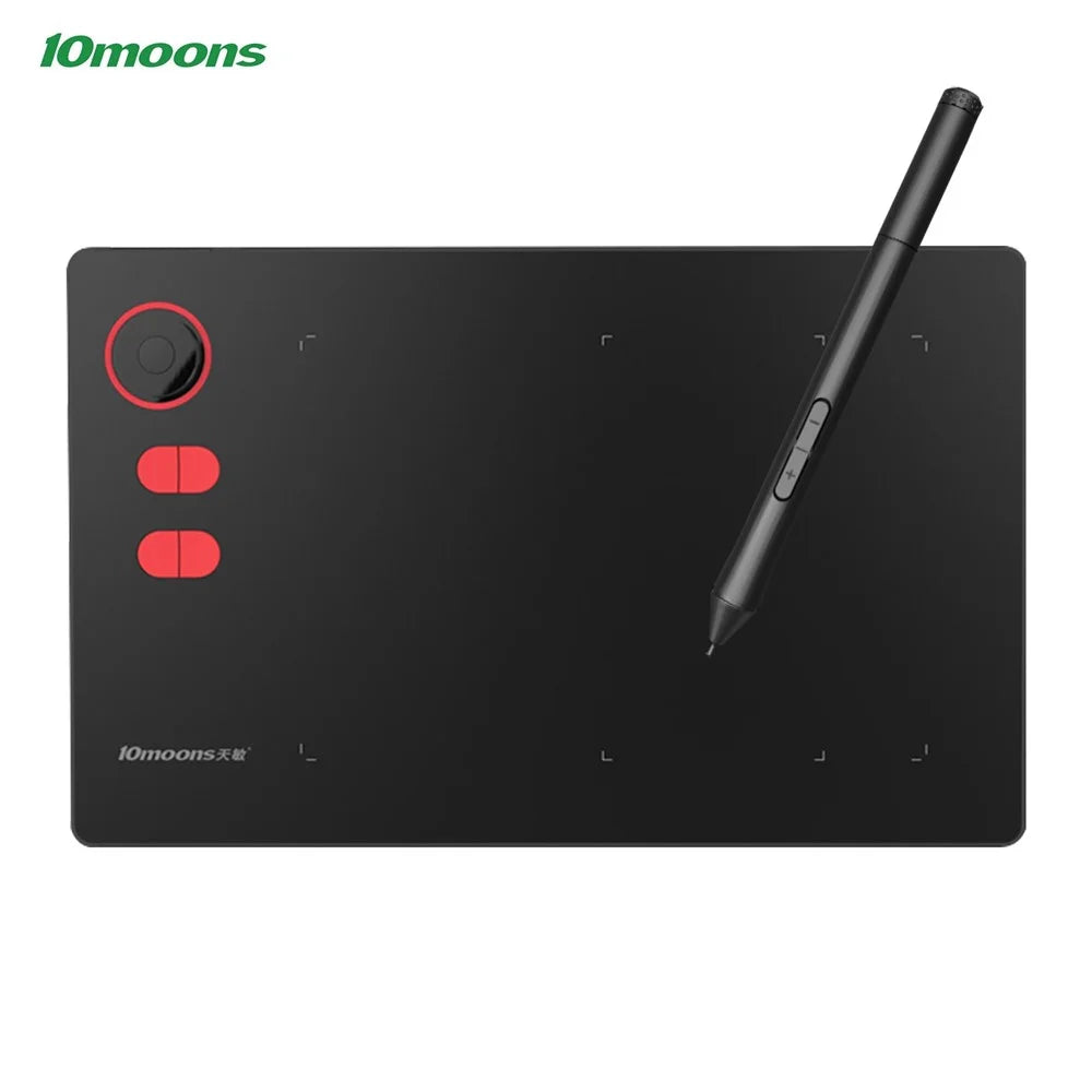 10MOONS G20 Graphics Drawing Tablet Ultralight Digital Art Creation Sketch with Battery-free Stylus 8 Pen Nibs 8192 Levels Pressure 12 Express Keys for PC Windows Android OTG - 4