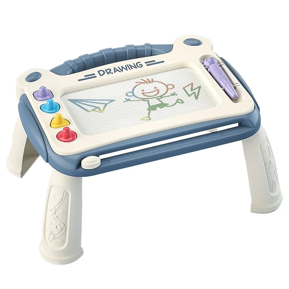 Children Magnetic Drawing Board Graffiti Painting Board for Kids Educational Toy - Blue - 1