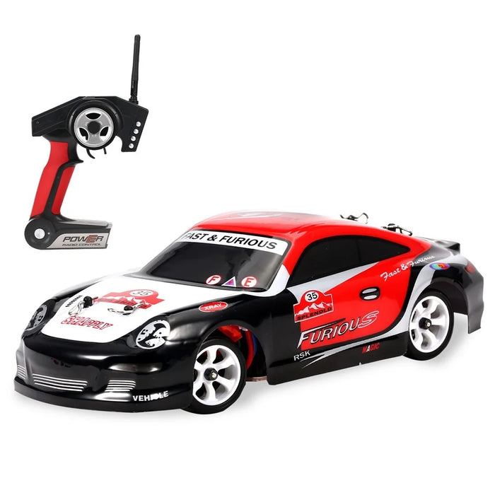 WLTOYS K969 Remote Control Drift Car 1/28 Scale RC Sport Racing Car 2.4G 4WD High Speed 30KM/H RC Car Drift Toy with Metal Chassis - 1
