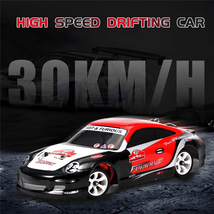 WLTOYS K969 Remote Control Drift Car 1/28 Scale RC Sport Racing Car 2.4G 4WD High Speed 30KM/H RC Car Drift Toy with Metal Chassis - 2