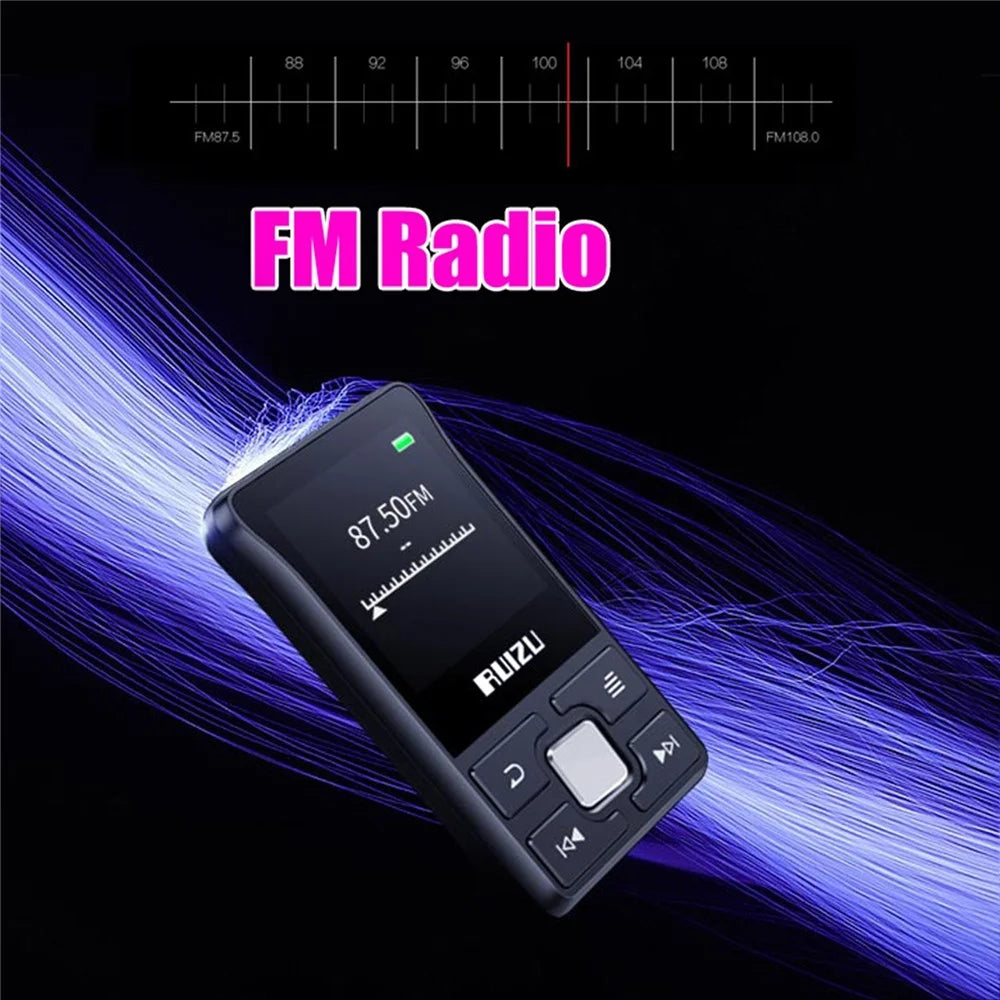 RUIZU X55 1.5-inch Screen BT MP3 Portable Music Video Player with Speaker FM Radio Recording - 3