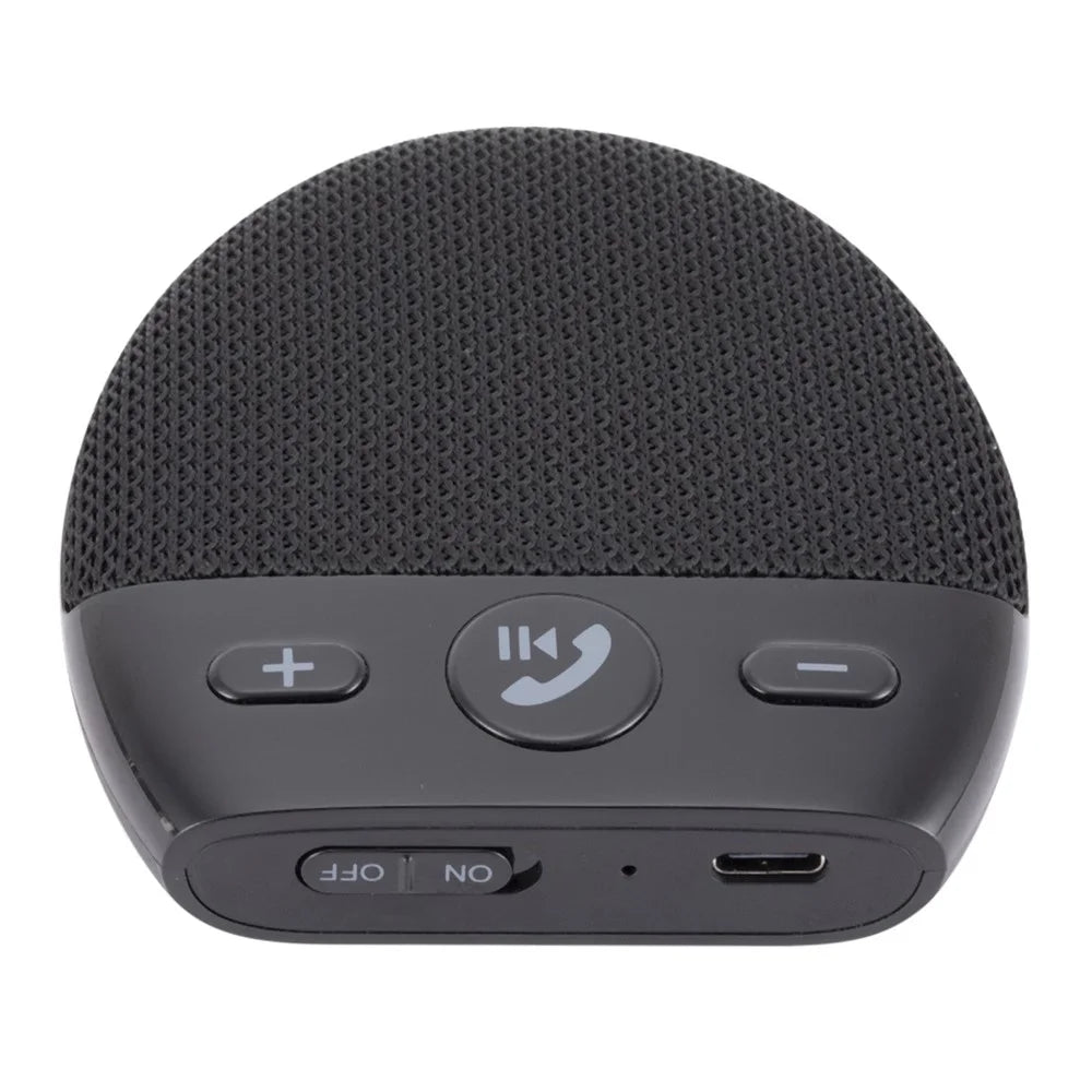 Bluetooth-compatible Car Speaker Hands Free Speakerphone USB Charging Speakerphone with Clip for Hands-Free Call Music Wireless Car Speaker Supports Answering Rejecting Calls Voice Dialing Playing Music - 6