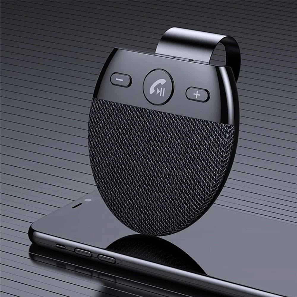 Bluetooth-compatible Car Speaker Hands Free Speakerphone USB Charging Speakerphone with Clip for Hands-Free Call Music Wireless Car Speaker Supports Answering Rejecting Calls Voice Dialing Playing Music - 7